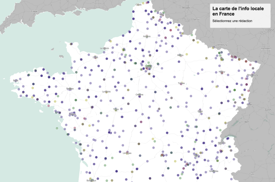 Combien de médias locaux en France ?